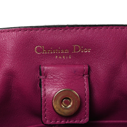 Christian Dior Bullcalf Small Diorissimo Tote Black Rose Indien 6 of 11