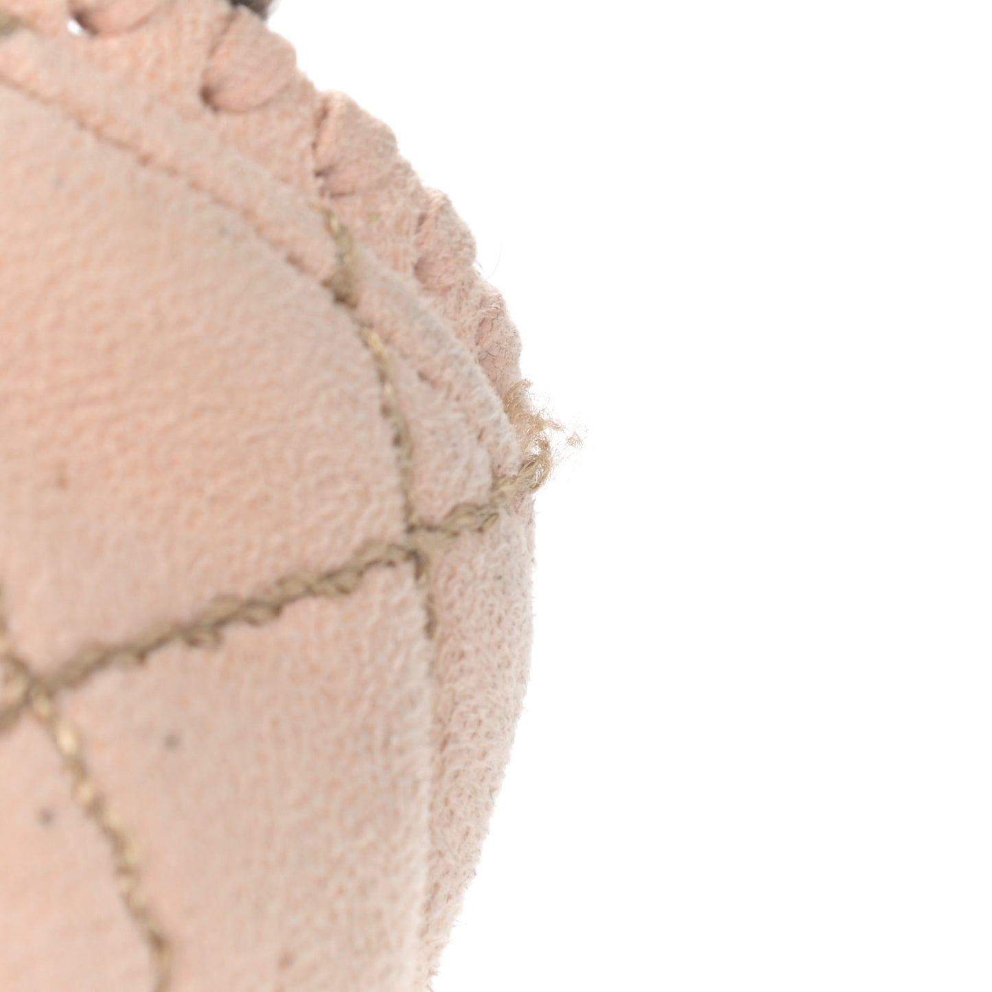 Shaggy Deer Quilted Mini Falabella Tote Powder