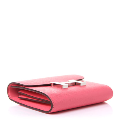 Hermes Epsom Constance Short Wallet Rose Azalee 4 of 7
