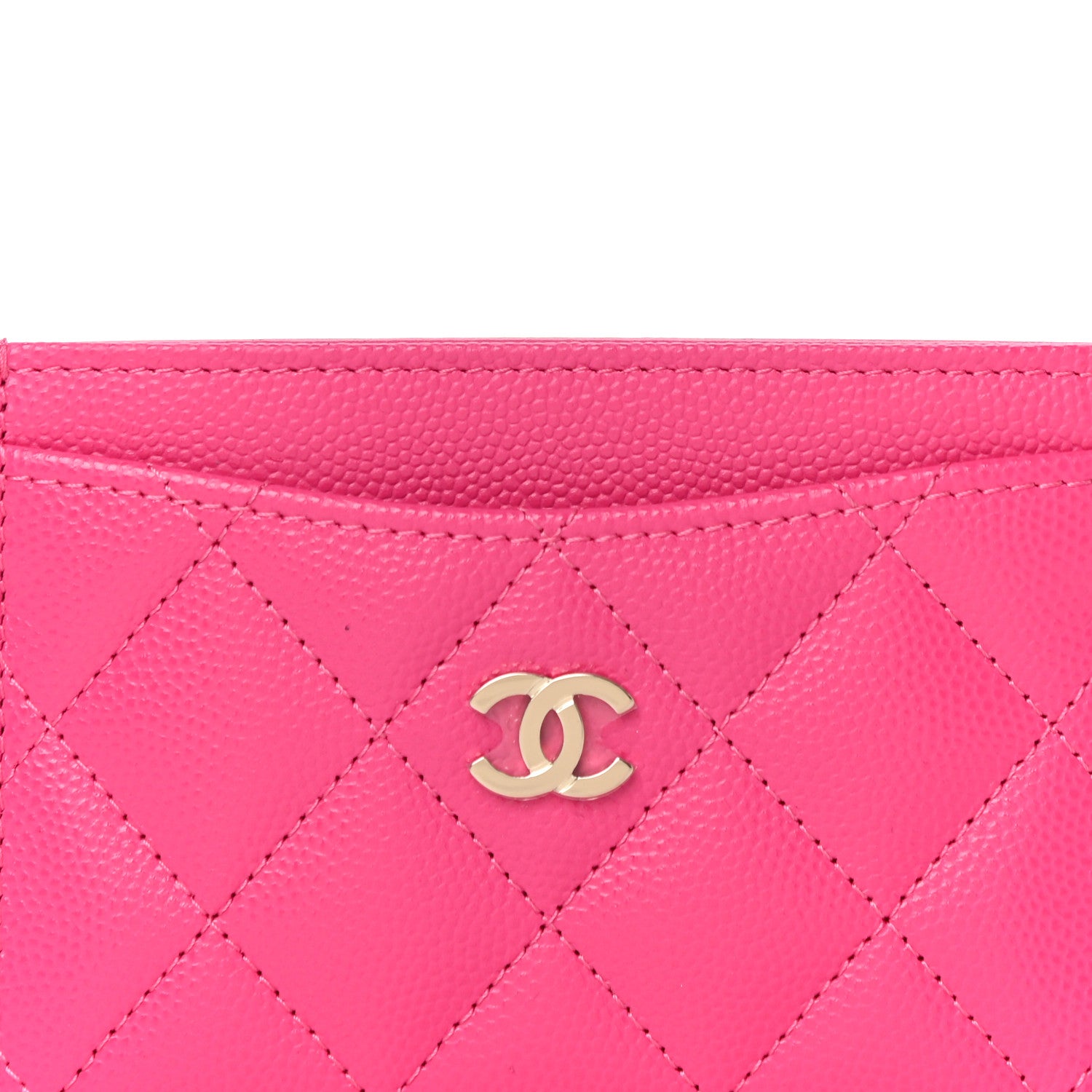 Chanel Caviar Quilted Card Holder Pink 9 of 12