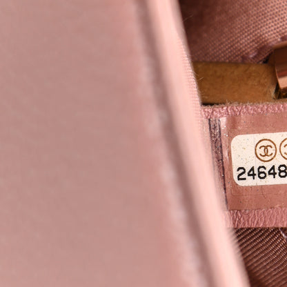 Chanel Caviar Carry Around Flap Bag Light Pink 7 of 8