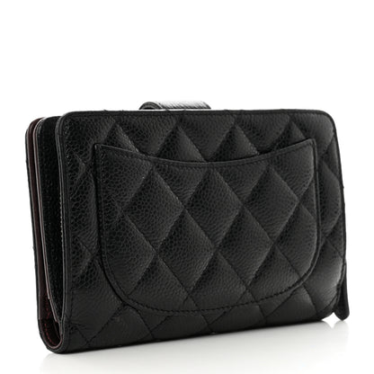 Chanel Caviar Quilted CC French Wallet Black 3 of 9