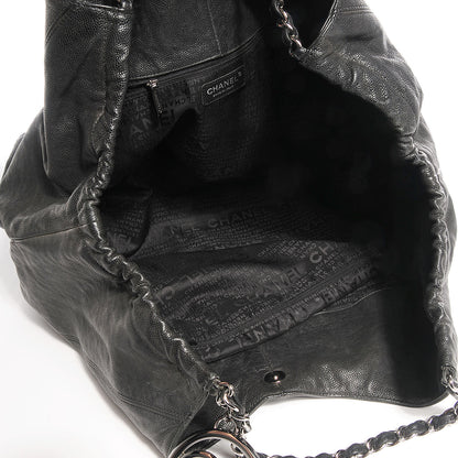 Chanel Distressed Caviar XL Coco Cabas Black 5 of 7