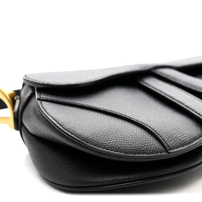 Christian Dior Grained Calfskin Mini Saddle Bag Black 8 of 9