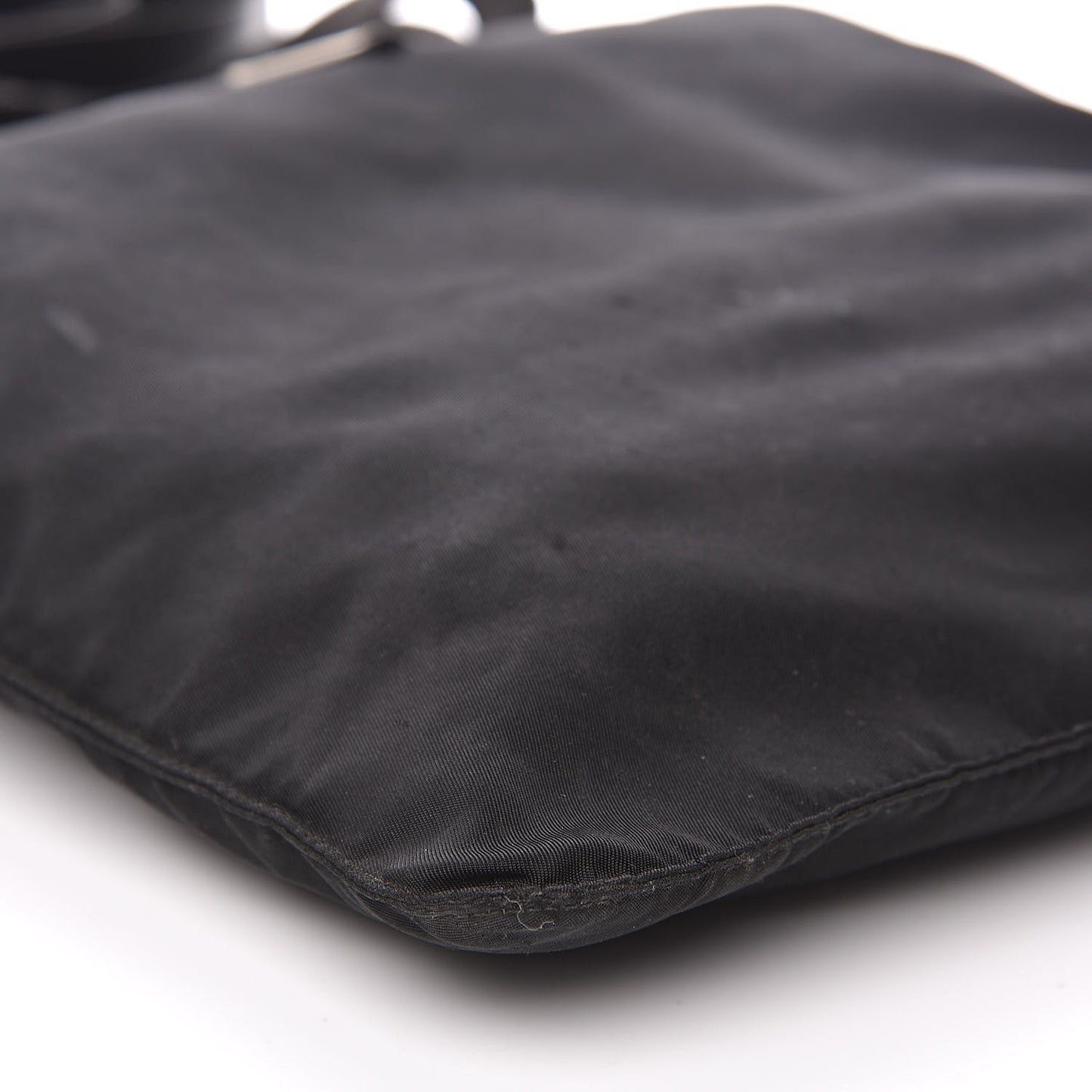 Nylon Vela Flat Messenger Bag Black