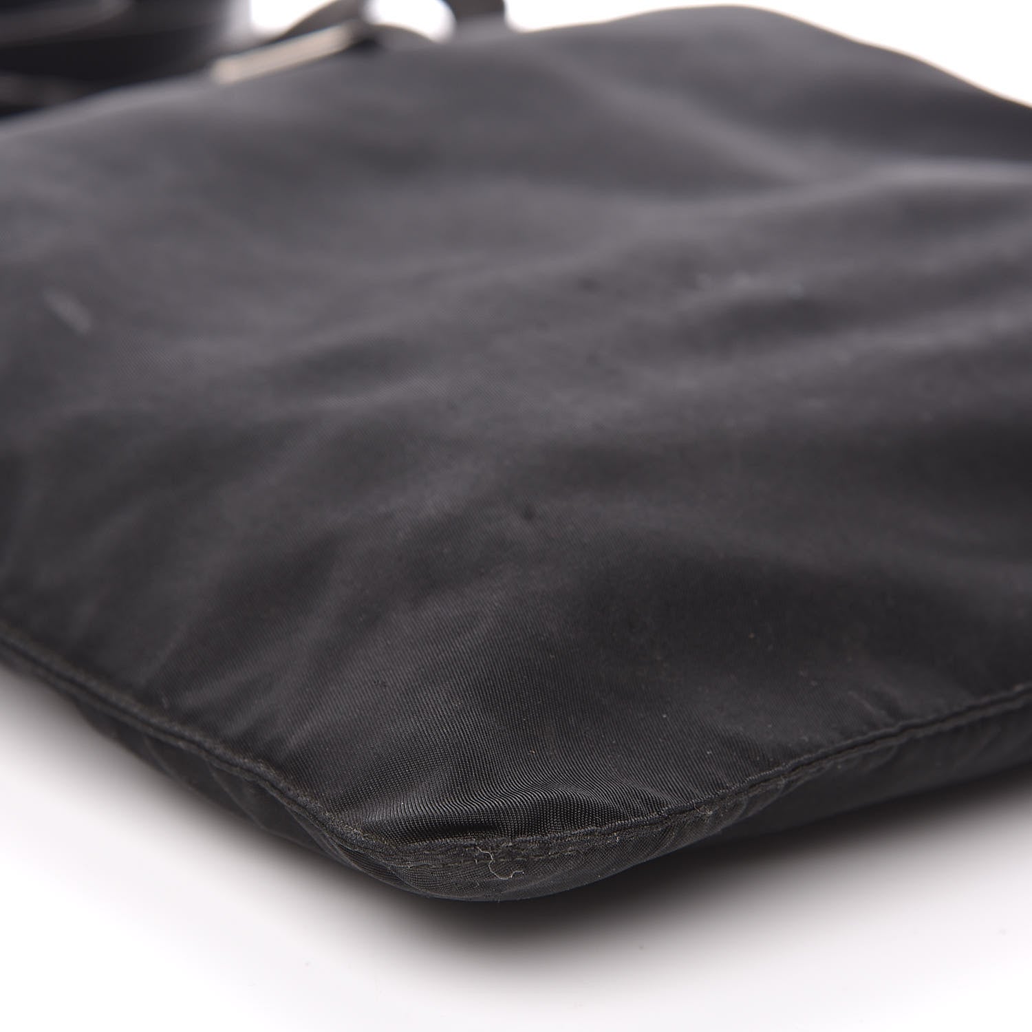 Prada Nylon Vela Flat Messenger Bag Black 7 of 11