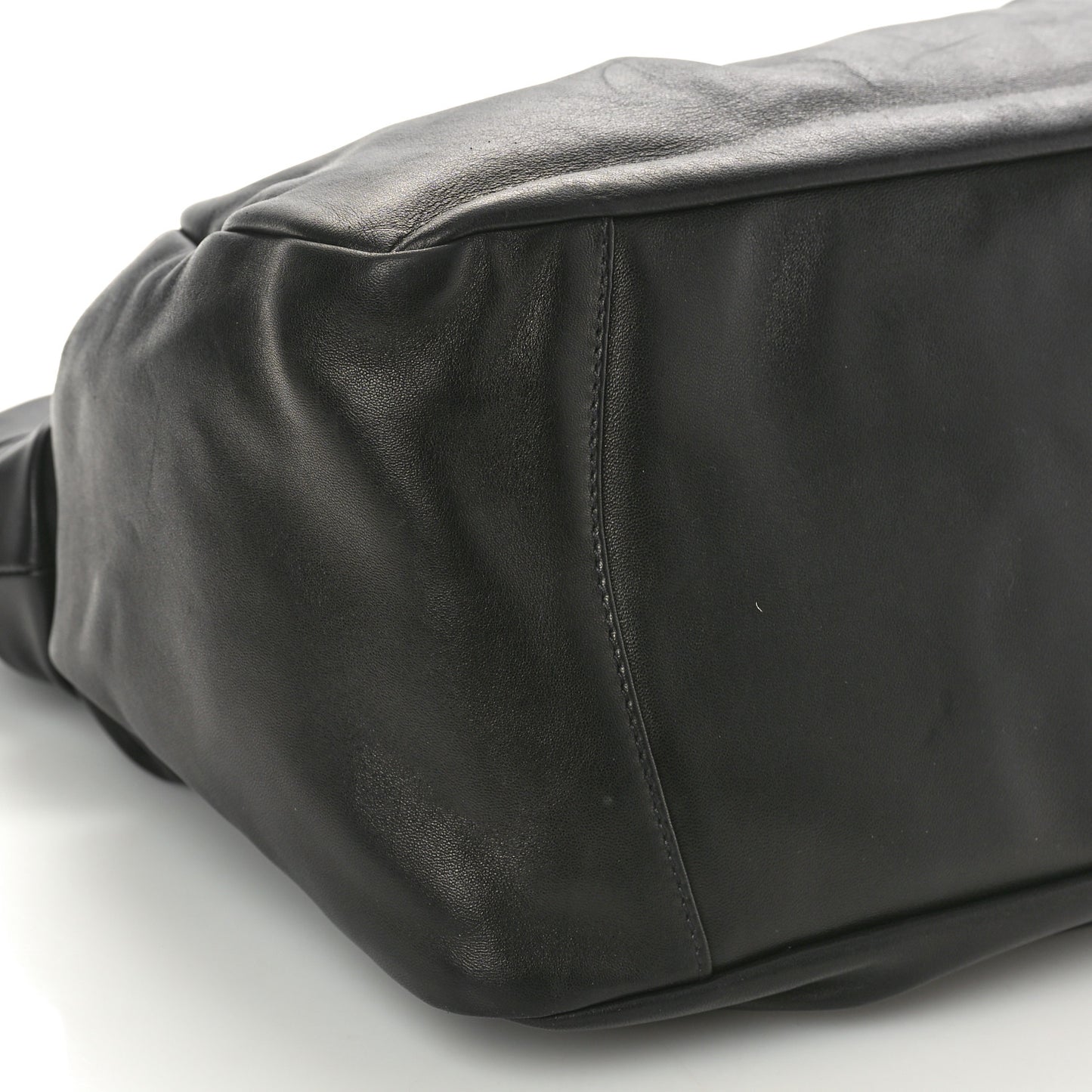 Nappa Frills Tote Black