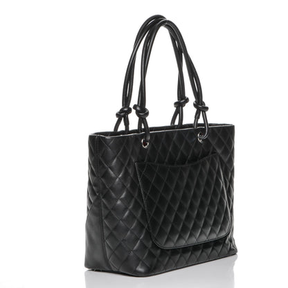 Chanel Calfskin Quilted Large Cambon Tote Black 3 of 7