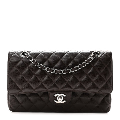 Chanel Caviar Quilted Medium Double Flap Brown 1 of 10