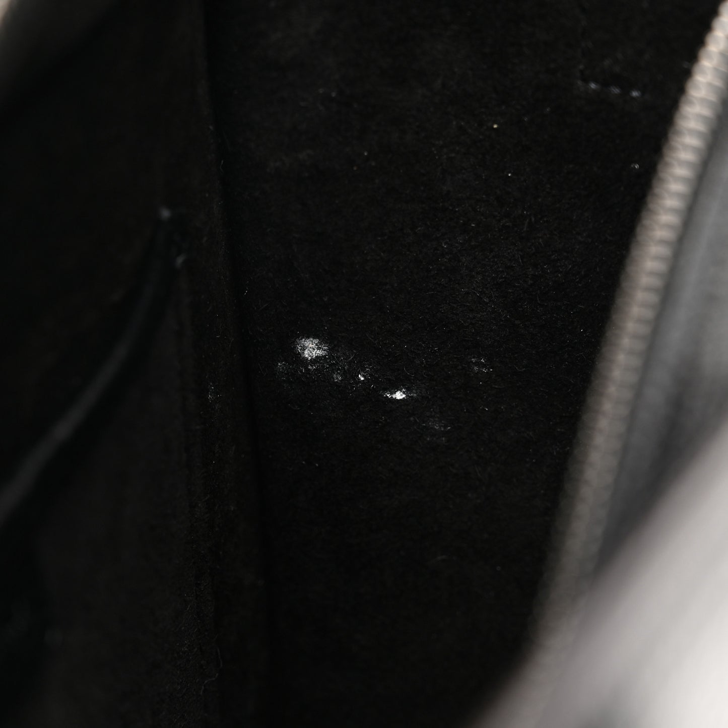 Drummed Calfskin Nano Luggage Black