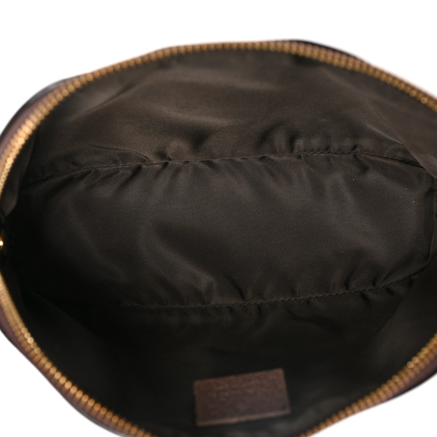 Gucci GG Supreme Monogram Textured Calfskin Web Large Ophidia Cosmetic Case Beige Ebony New Acero 5 of 9