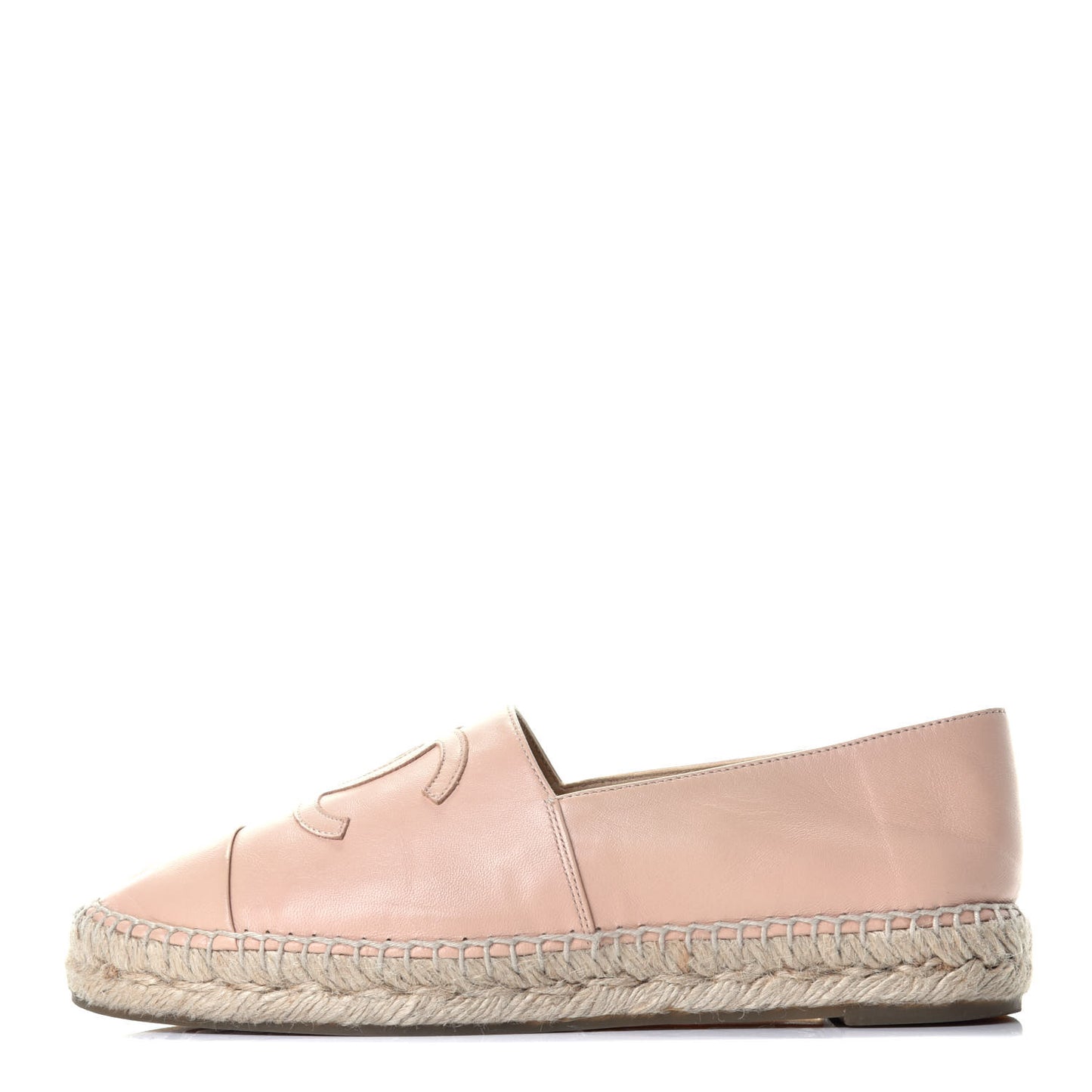 Lambskin CC Espadrilles 39 Nude