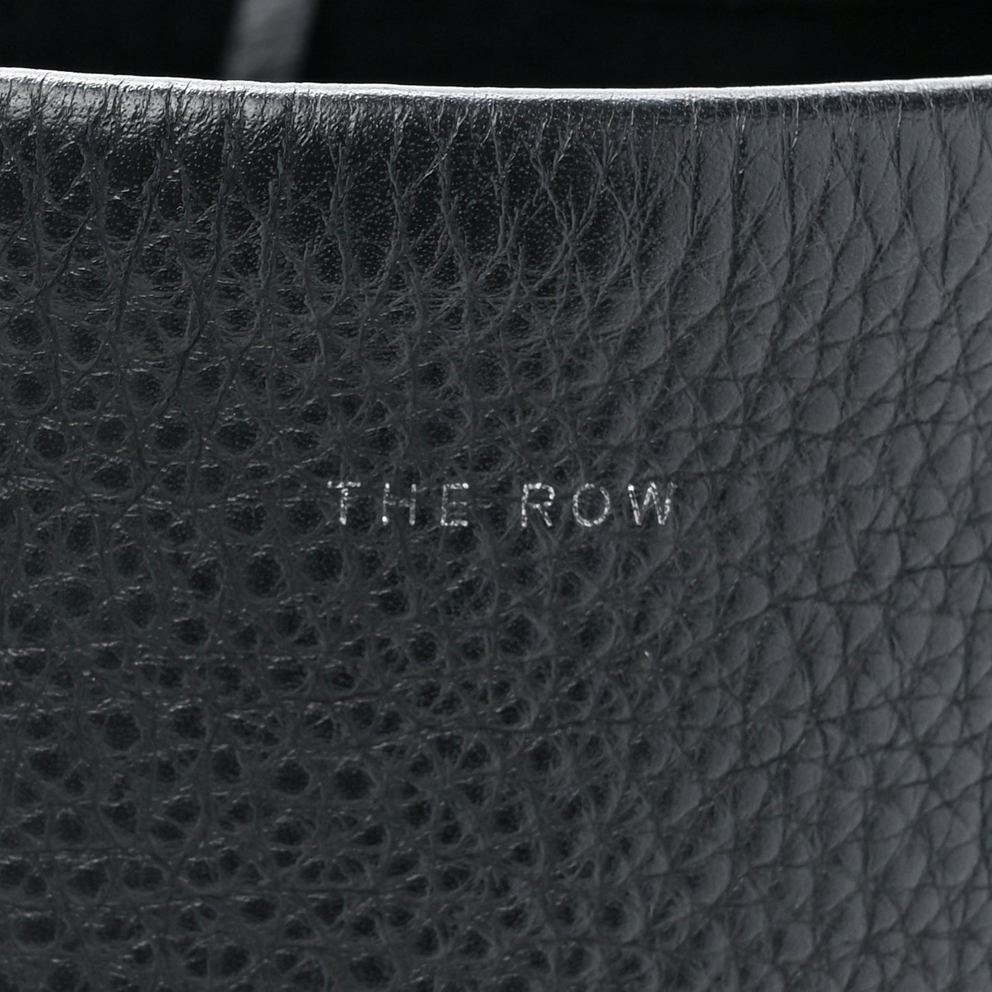 Grained Calfskin Medium N/S Park Tote Black