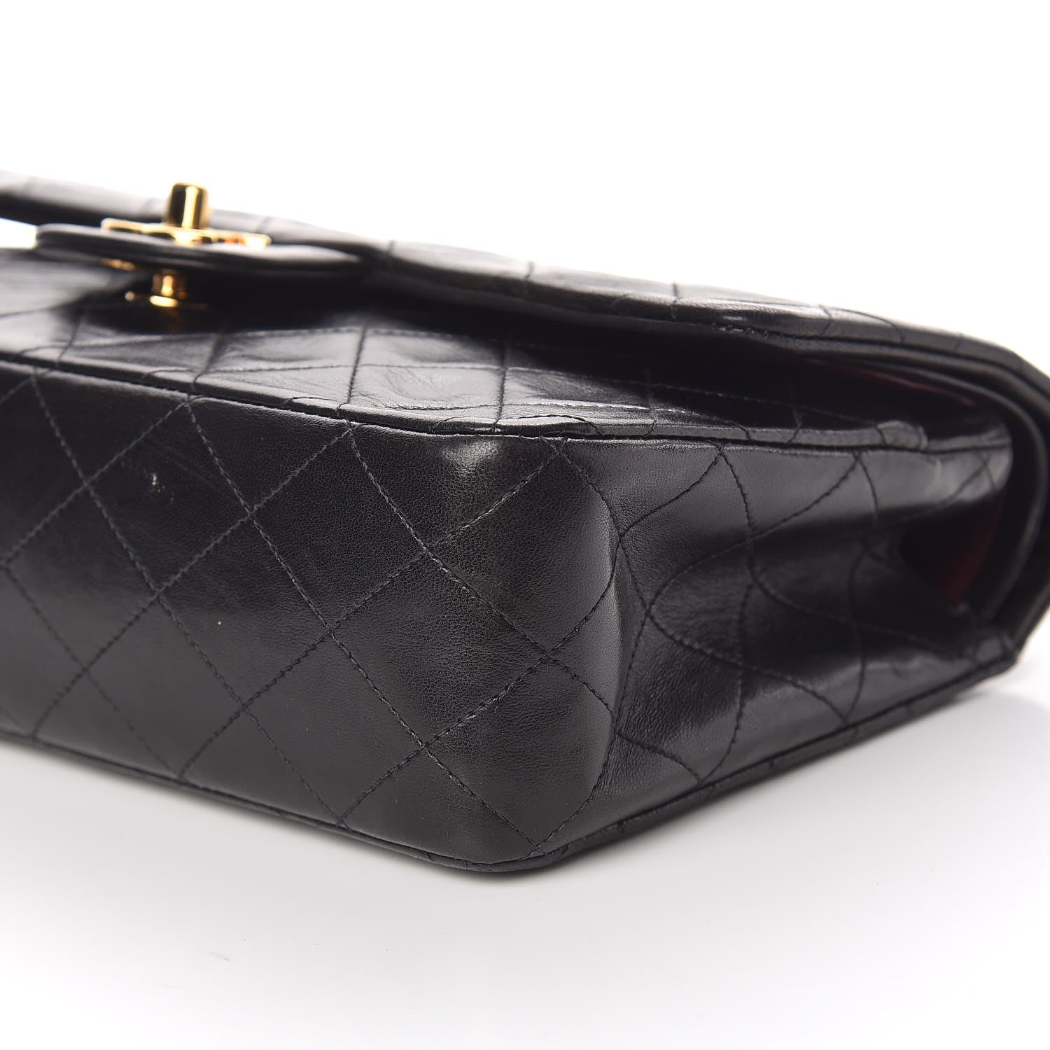 Chanel Lambskin Quilted Medium Double Flap Black 6 of 12