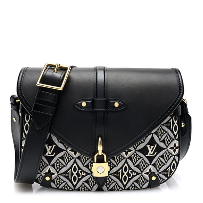 Louis Vuitton Jacquard Since 1854 Neo Saumur MM Grey 1 of 9