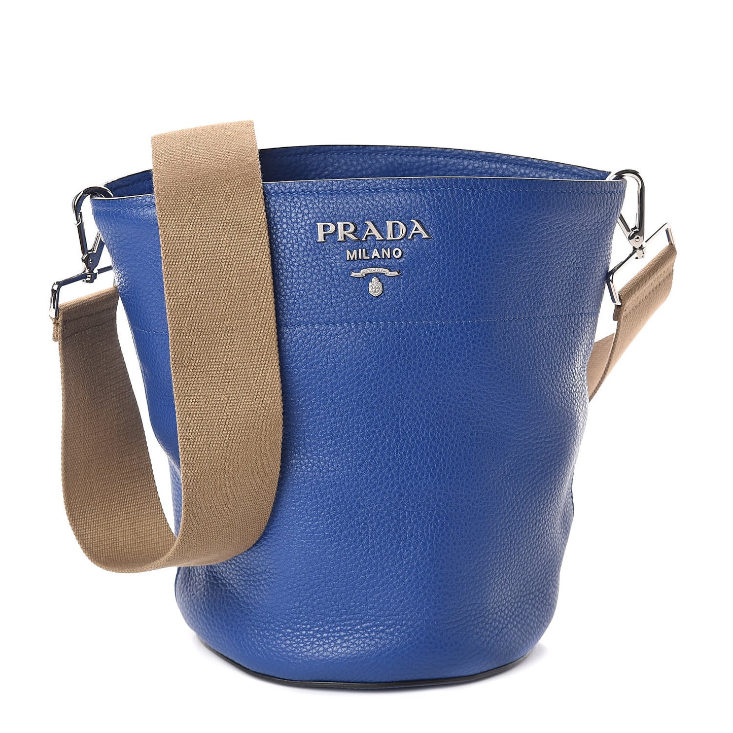 Vitello Daino Bucket Bag Royal