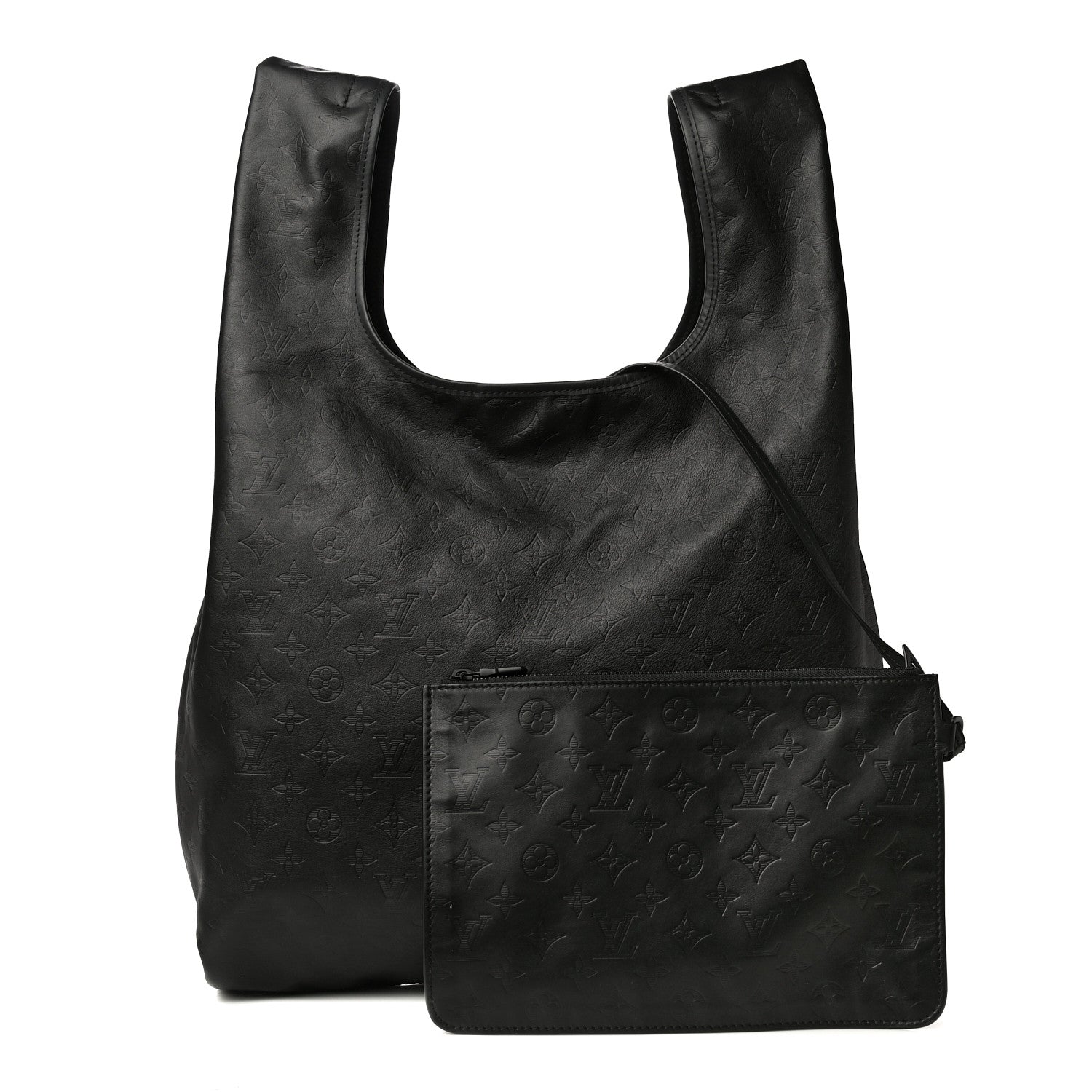Louis Vuitton Calfskin Monogram Shadow Tote Black 1 of 9