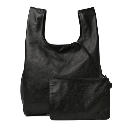 Louis Vuitton Calfskin Monogram Shadow Tote Black 1 of 9
