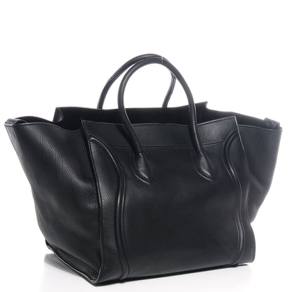 Celine Supple Calfskin Large Phantom Luggage Black 3 of 8