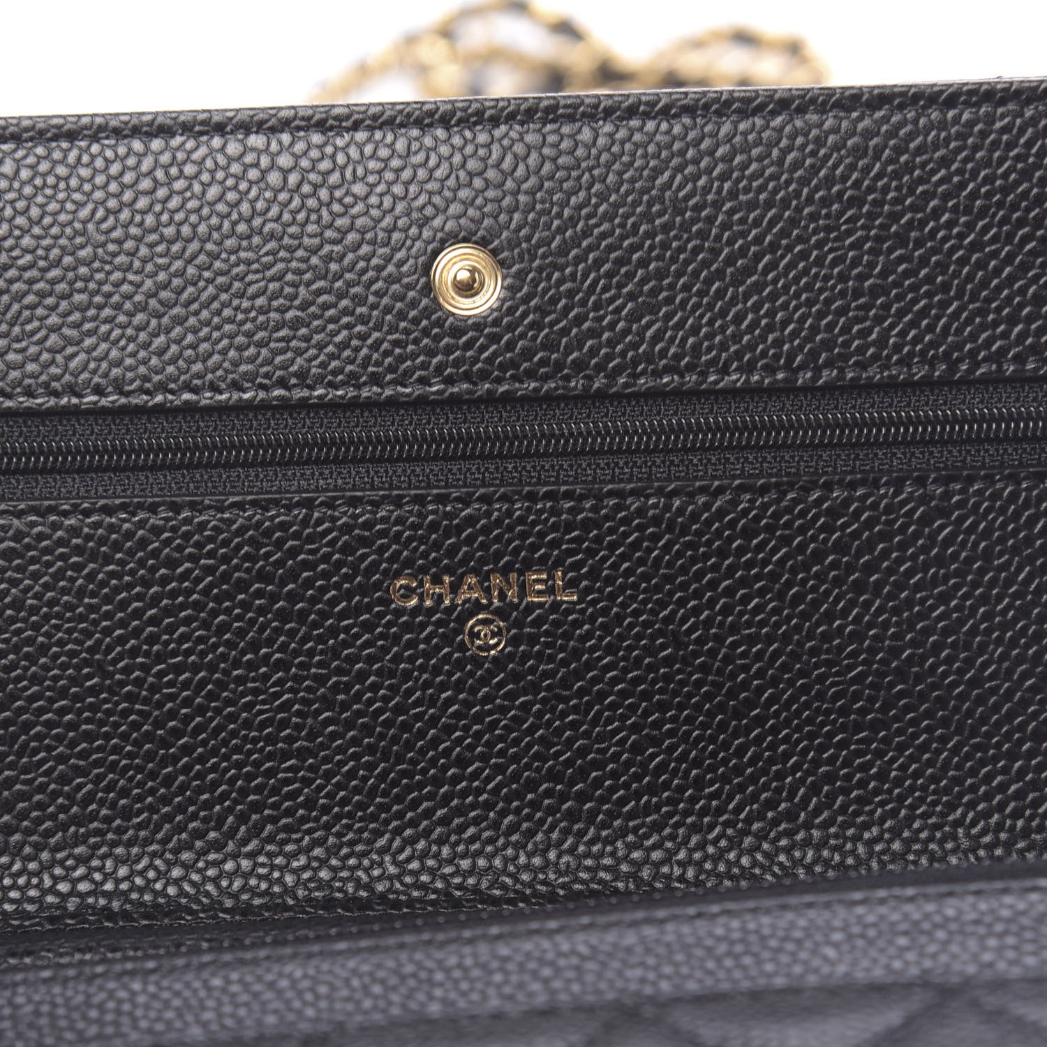 Chanel Caviar Quilted Wallet On Chain WOC Black 6 of 12