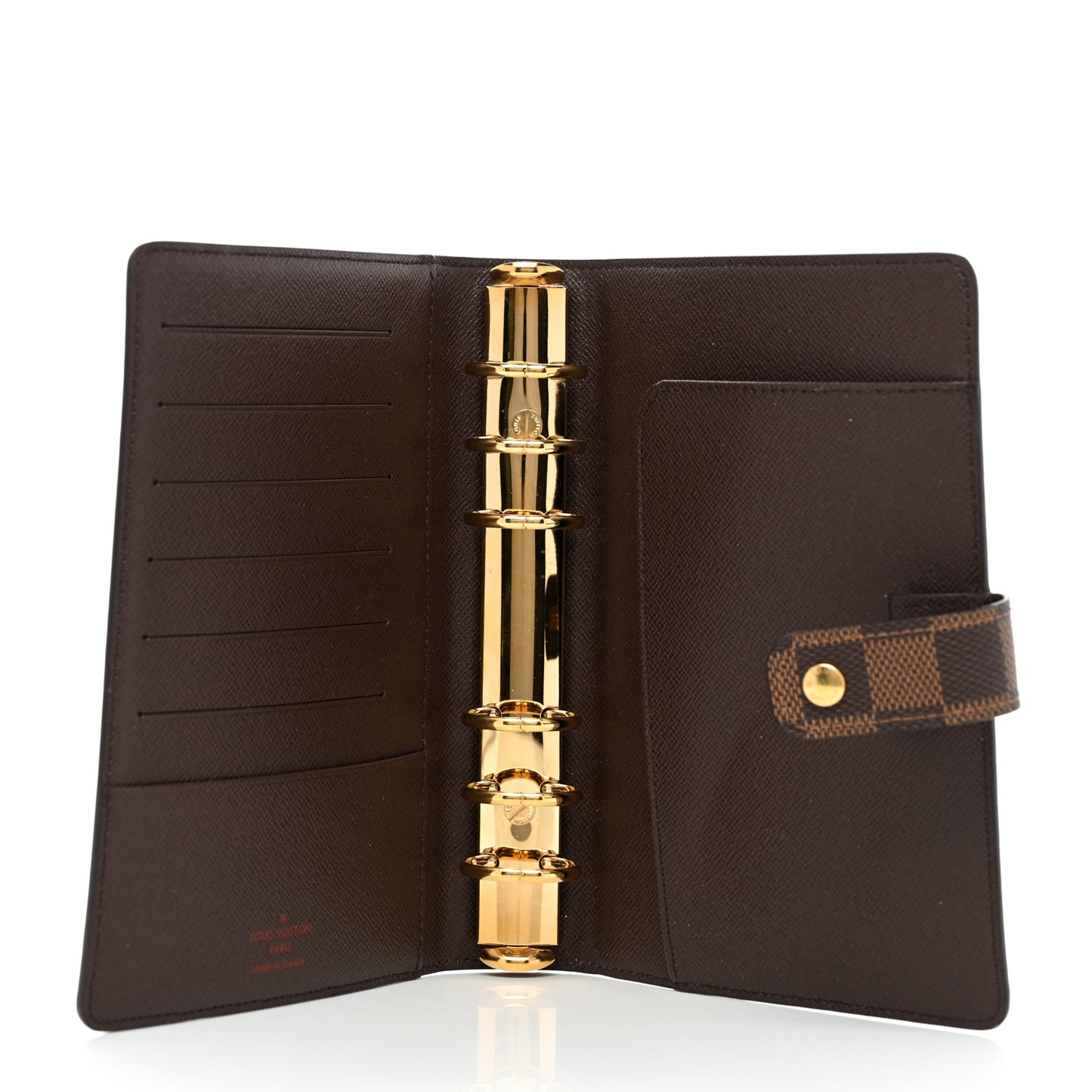 Damier Ebene Medium Ring Agenda Cover