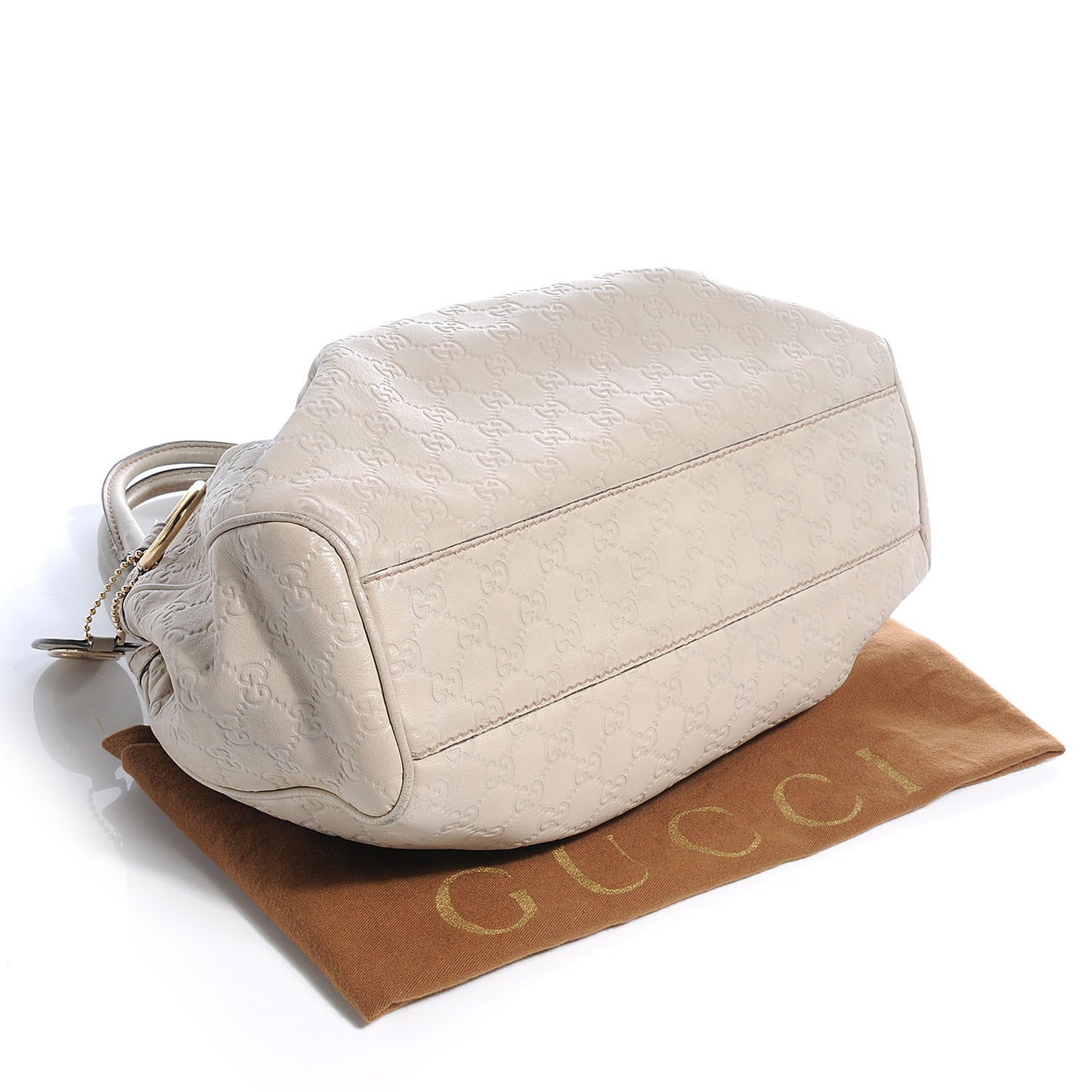 Guccissima Medium Sukey Tote Mystic White