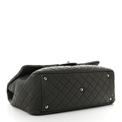 Chanel Calfskin Quilted XXL Travel Flap Bag Khaki 4 of 12
