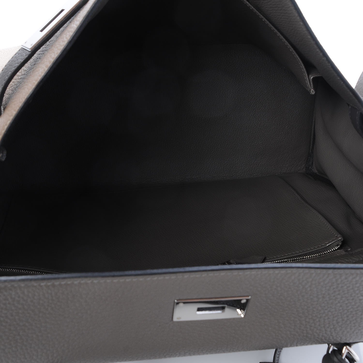 Hermes Togo Horseshoe Tri Color Kelly Retourne 40 Etain Gris Tourterelle Graphite 34 of 41