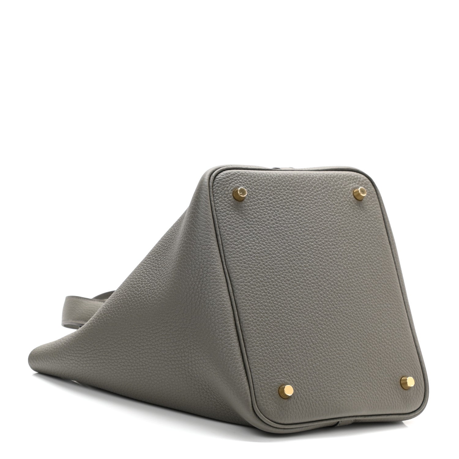 Hermes Taurillon Clemence Picotin Lock 22 MM Gris Meyer 4 of 10