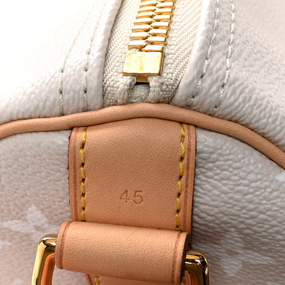 Louis Vuitton Monogram Giant By The Pool Keepall Bandouliere 45 Brume 6 of 9