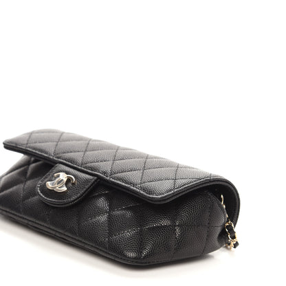 Chanel Caviar Quilted Glasses Case With Chain Black 10 of 12
