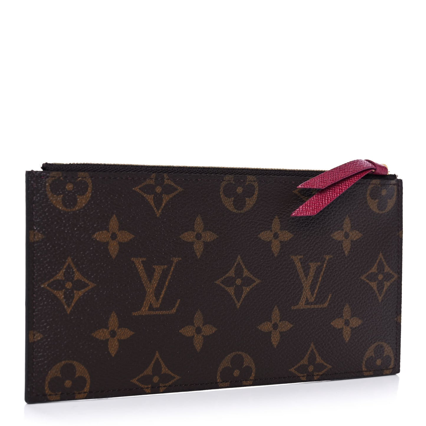 Monogram Felicie Chain Wallet Zippered Insert Fuchsia