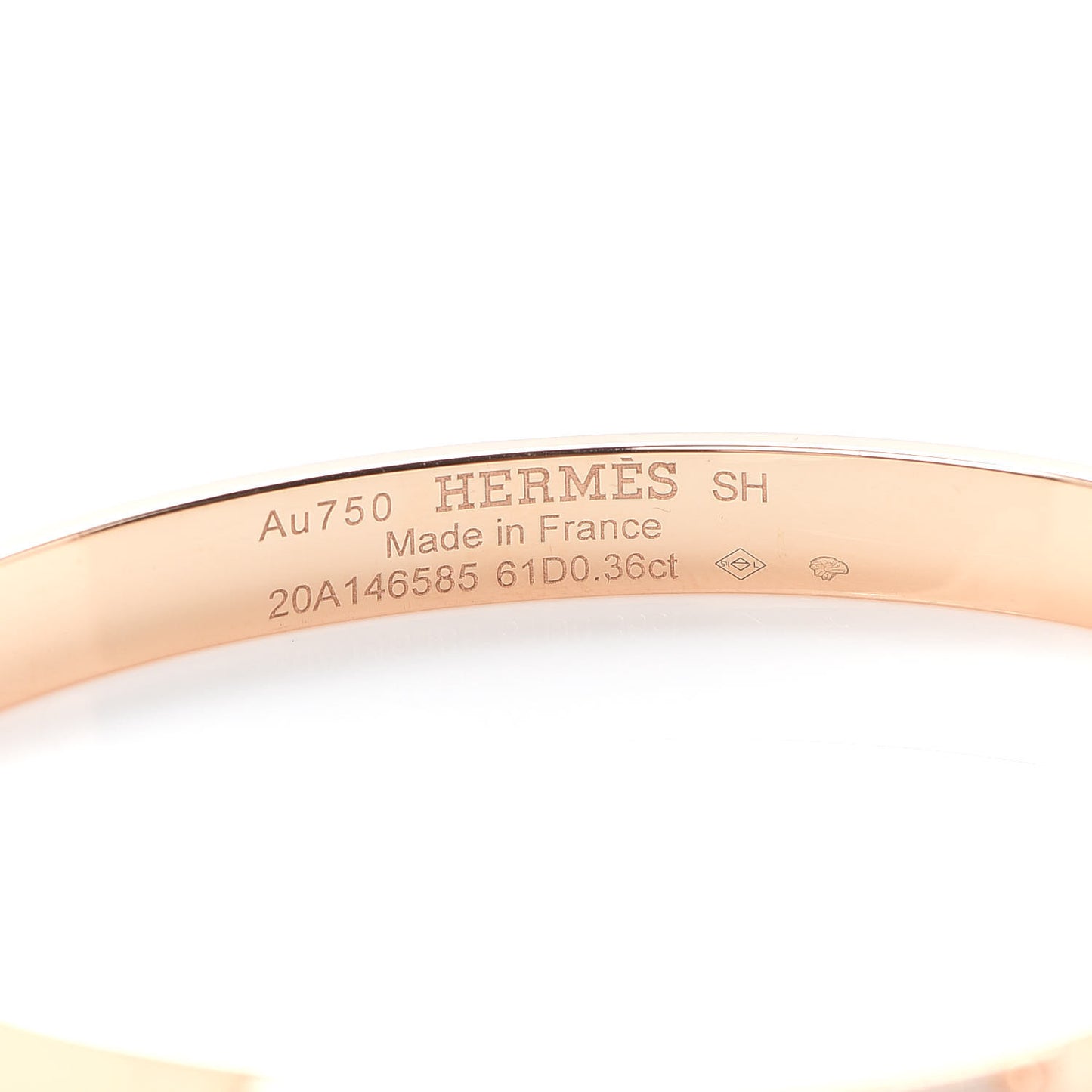 18K Rose Gold Diamond PM Kelly Pave Bracelet SH