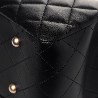 Chanel Calfskin Quilted Large Classic Shopping Tote Black 12 of 12