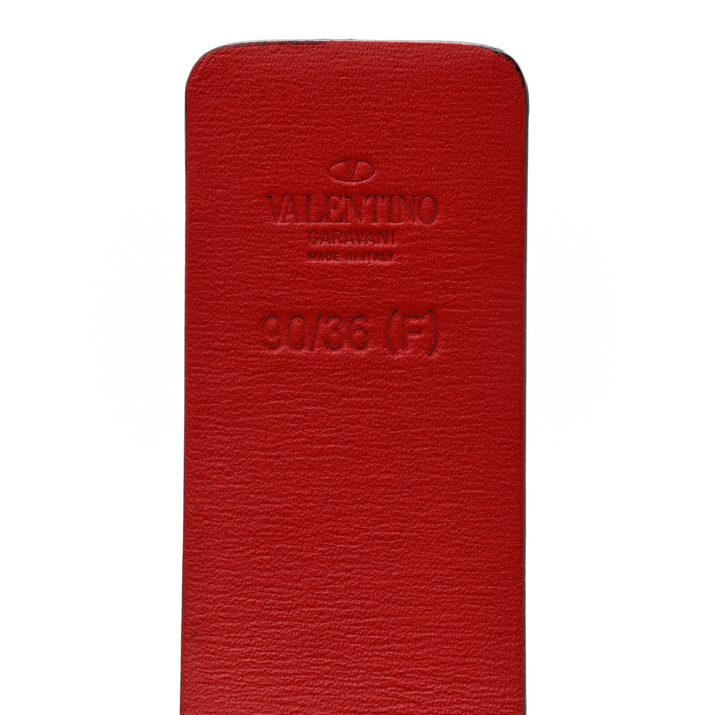 Glossy Calfskin VLogo Reversible 40mm Belt 90 36 White Rouge Pur