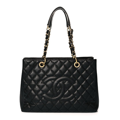 Chanel Caviar Quilted Grand Shopping Tote GST Black 1 of 10