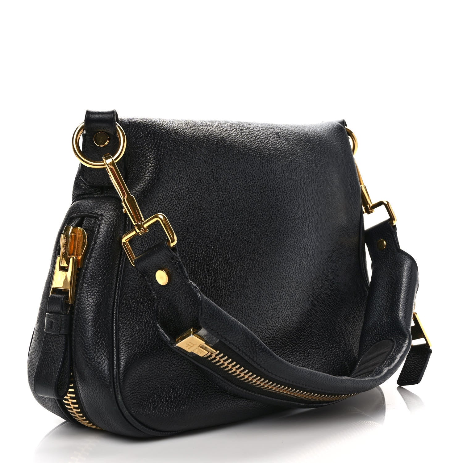 Tom Ford Grained Calfskin Medium Jennifer Shoulder Bag Black 3 of 10