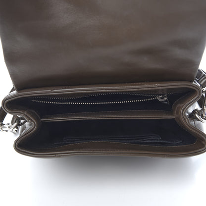 Saint Laurent Calfskin Y Quilted Monogram Toy Loulou Crossbody Bag Earth 4 of 8
