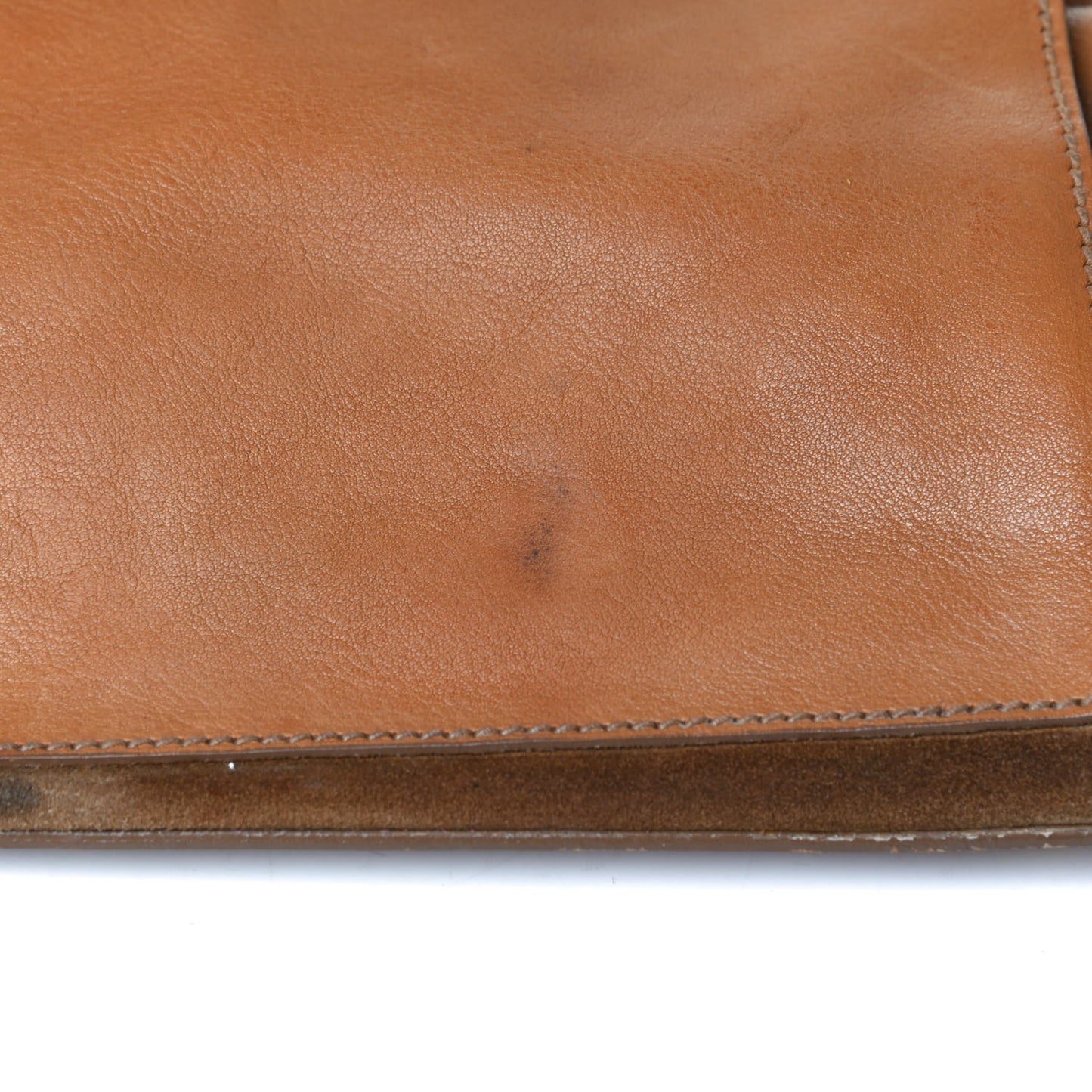 Calfskin Suede Medium Muse Two Brown