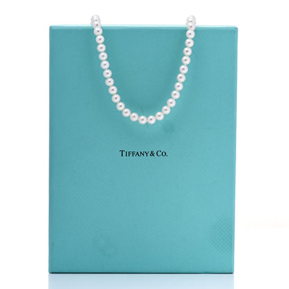 Tiffany Sterling Silver Freshwater Pearl 6-7mm Ziegfeld Necklace 6 of 6