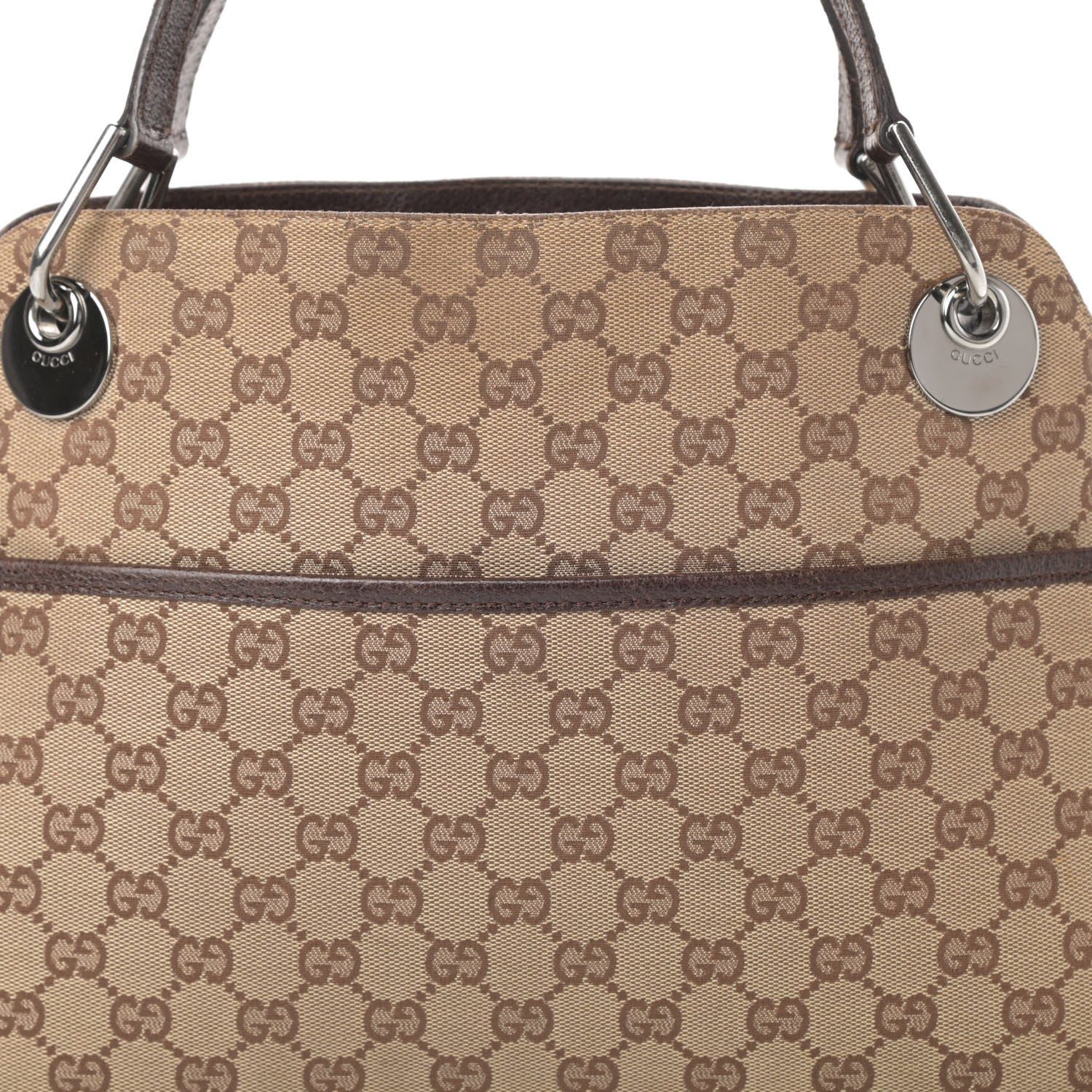 Gucci Monogram Medium Eclipse Shoulder Bag Dark Brown 8 of 17