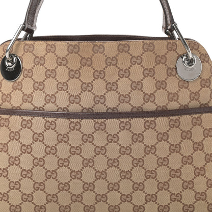 Gucci Monogram Medium Eclipse Shoulder Bag Dark Brown 8 of 17