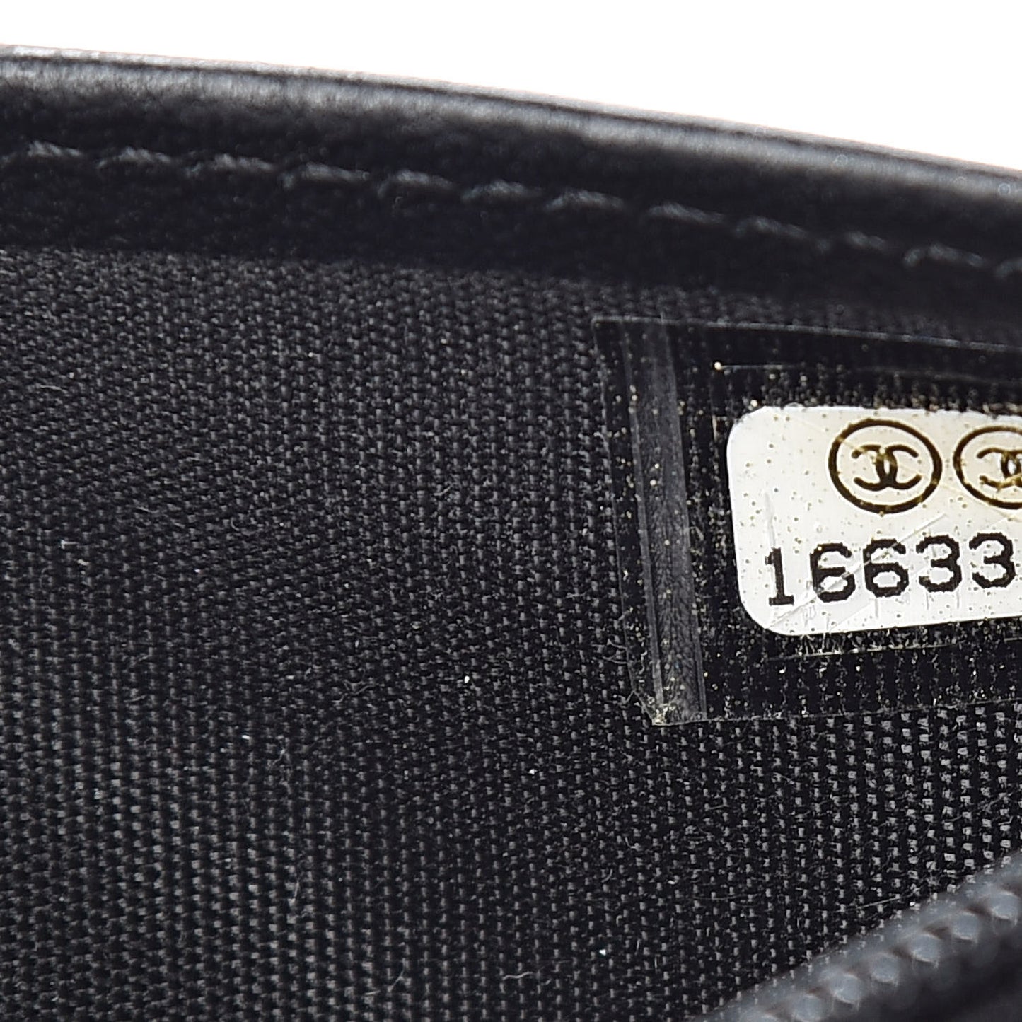 Lambskin Quilted Boy Zip Pocket Wallet Black
