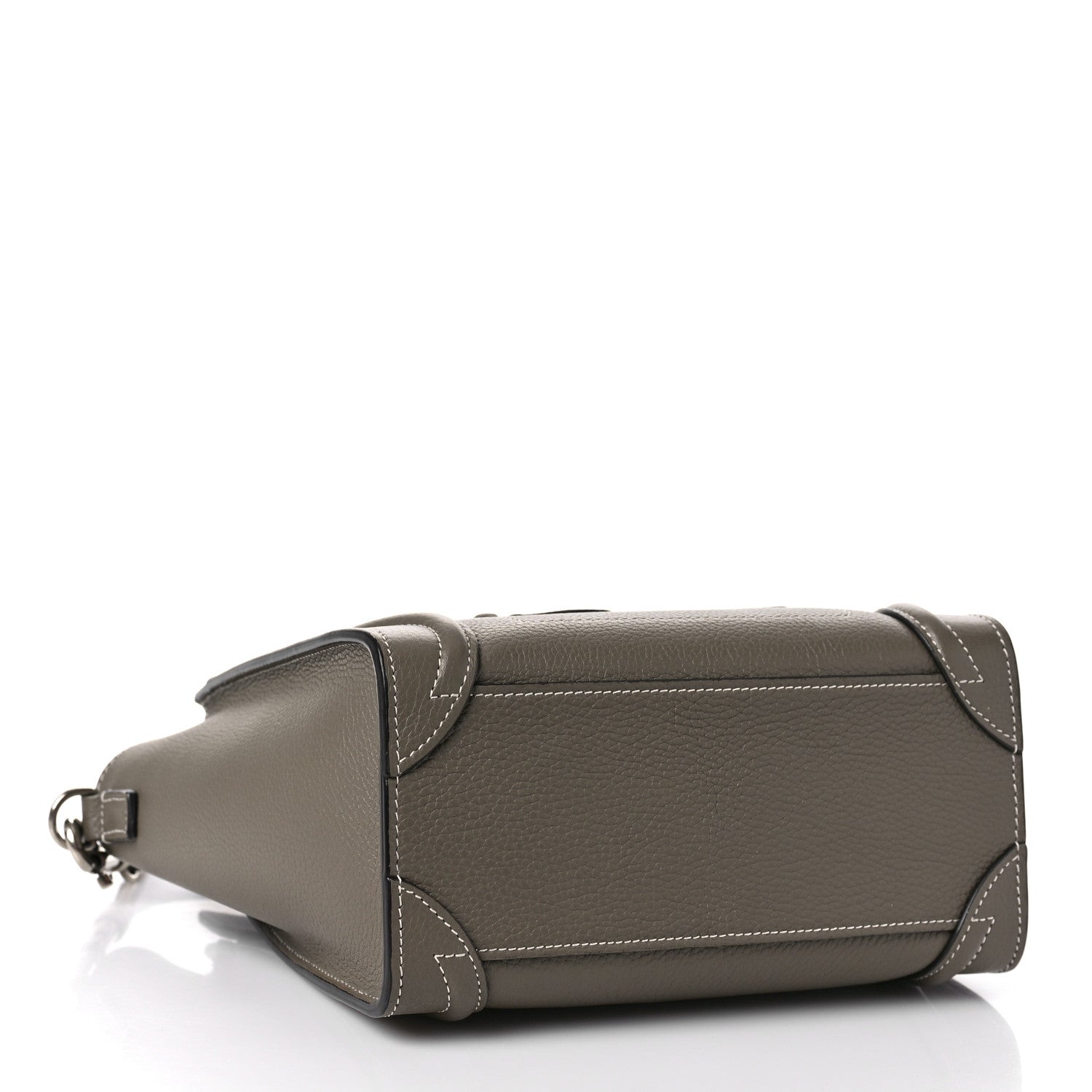 Celine Drummed Calfskin Nano Luggage Souris 4 of 8