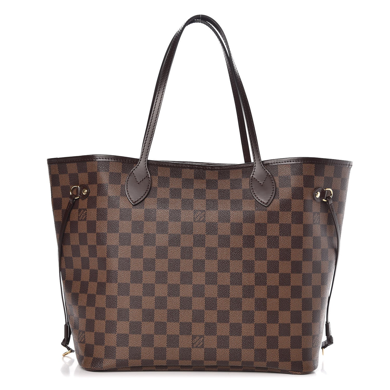 Louis Vuitton Damier Ebene Neo Neverfull MM Rose Ballerine 1 of 8