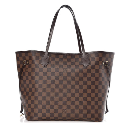 Louis Vuitton Damier Ebene Neo Neverfull MM Rose Ballerine 1 of 8