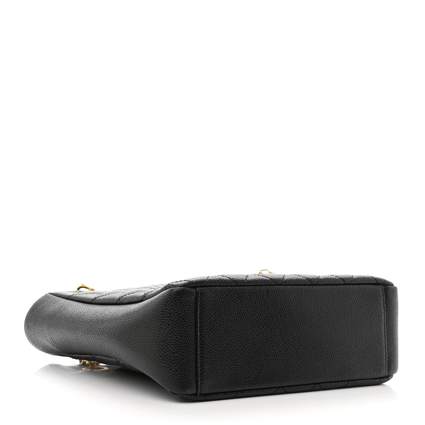 Caviar Quilted Petit Shopping Tote PST Black