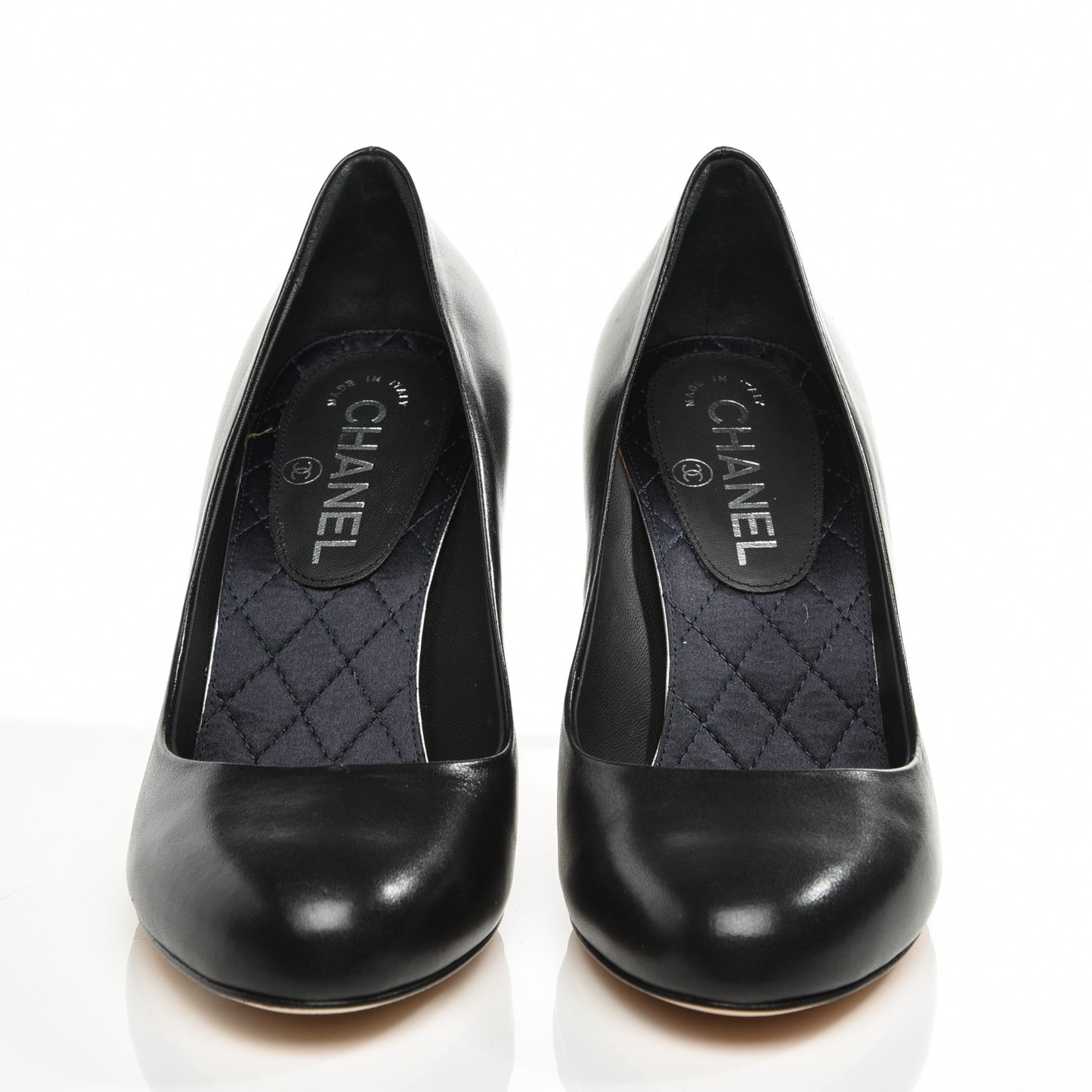 Lambskin CC Pumps 37.5 Black