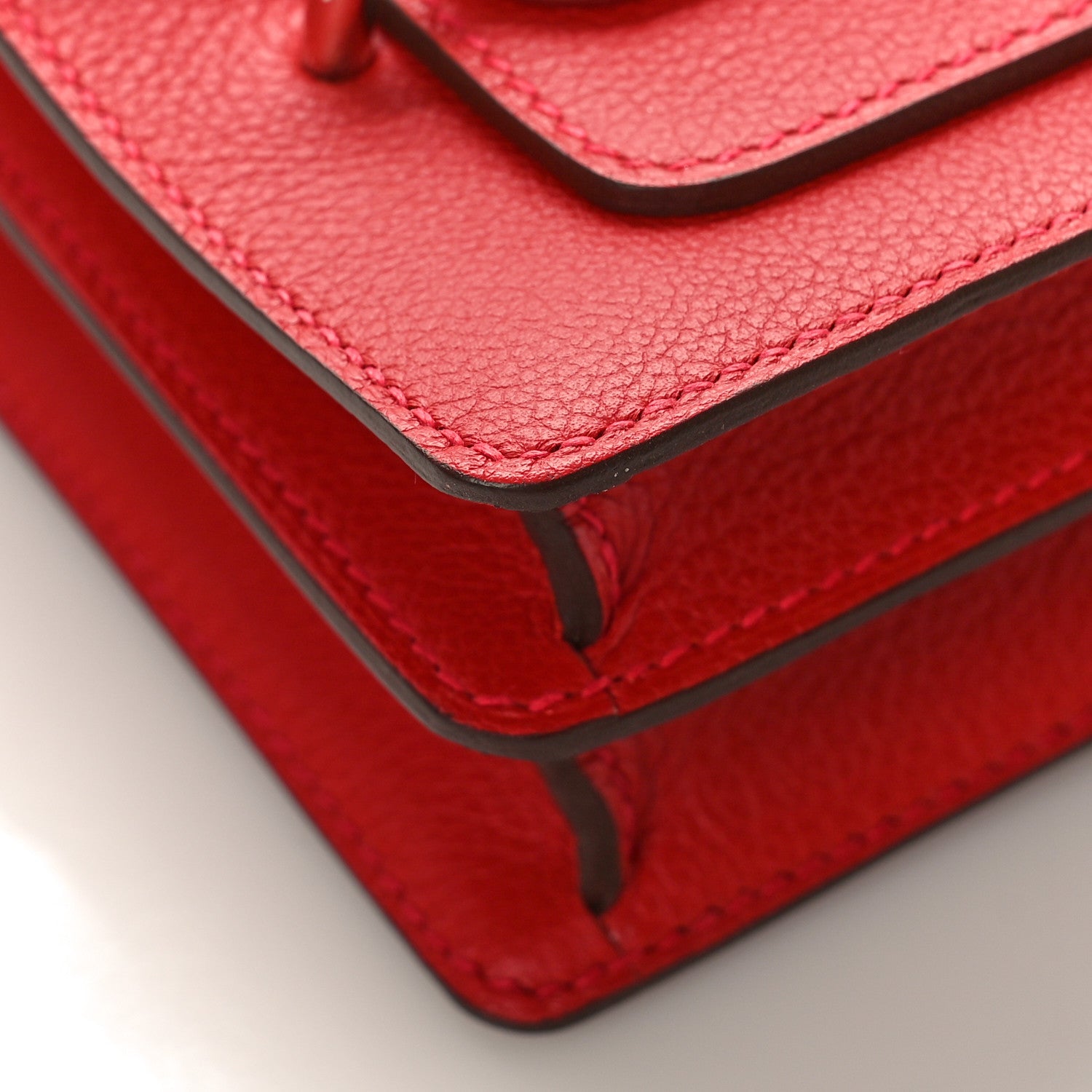 Hermes Evercolor Mini Sac Roulis Rouge Casaque 7 of 8