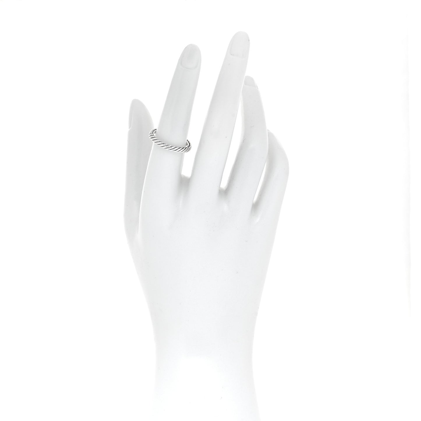 Sterling Silver Cable Classics Band Ring 54 6.75